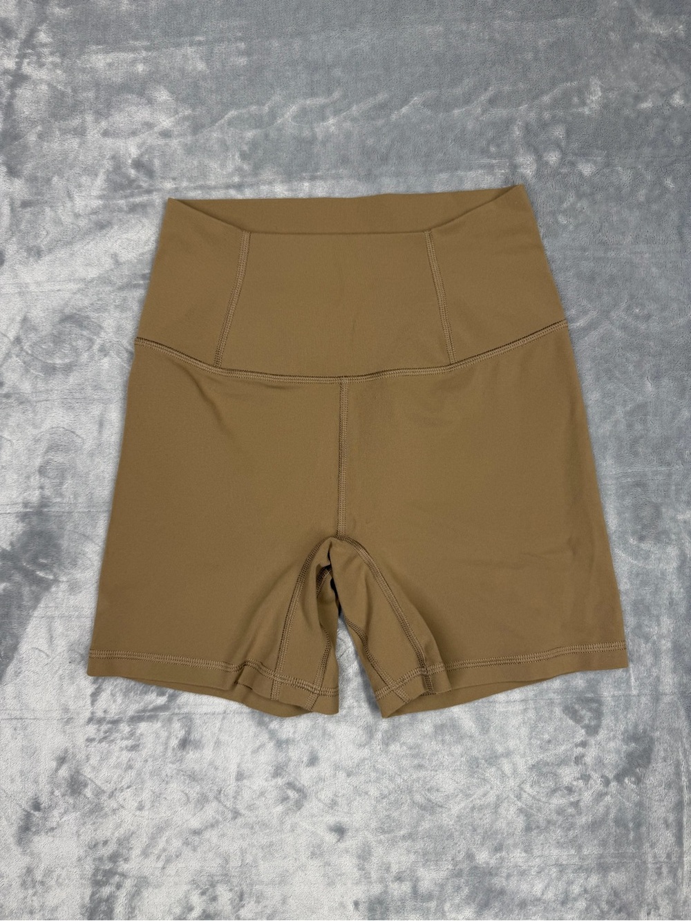 Free People High-Rise Tan Bike Shorts